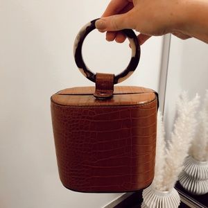 Topshop Gaze Crocodile Grab Bag